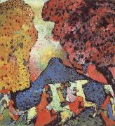 Wassily Kandinsky Kek hegy oil